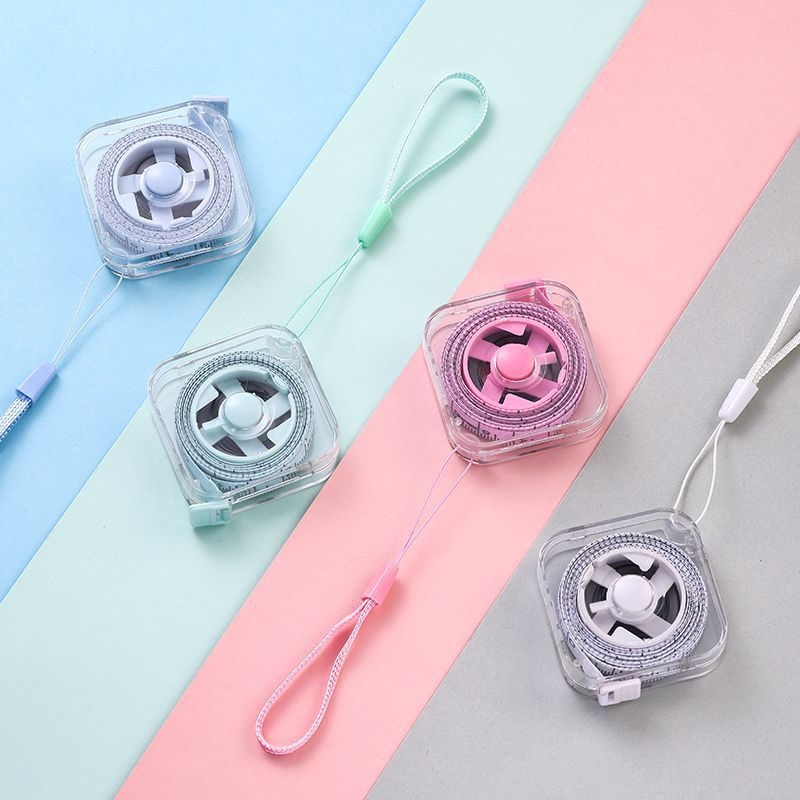 Skandináv hordozható háztartási mérőszalag – tartós mini mérőszalag, multifunkcionális, magas pontosság; anyag: rost; márka: Unique; nem importált