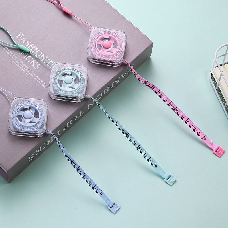 Skandináv hordozható háztartási mérőszalag – tartós mini mérőszalag, multifunkcionális, magas pontosság; anyag: rost; márka: Unique; nem importált