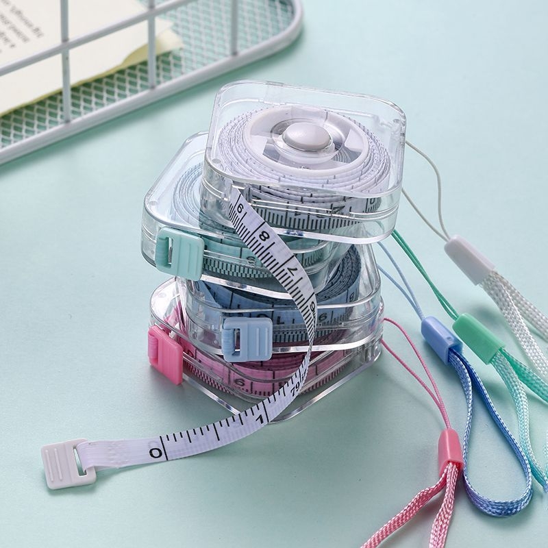 Skandináv hordozható háztartási mérőszalag – tartós mini mérőszalag, multifunkcionális, magas pontosság; anyag: rost; márka: Unique; nem importált