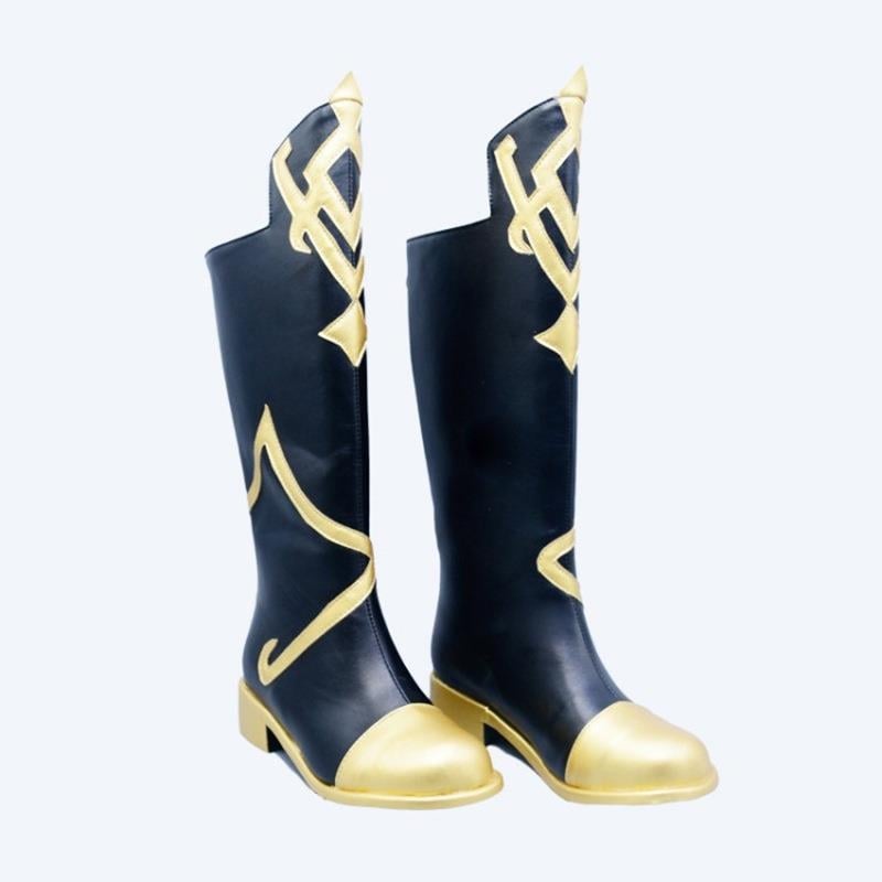 Cosplay čižmy pre ženy - okrúhla špička, PU vrchný materiál, nízky podpätok 1-3 cm, podrážka z kompozitu