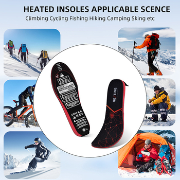 Elektrické vyhrievacie vložky do topánok, celé vložky, dobíjateľné, pre zimné vonkajšie chodenie, unisex.