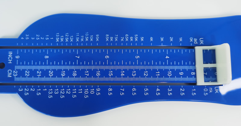 Proširena verzija mjerača dječjih stopala – 5,5–23 cm, mjerenje u inčima i centimetarima, UK veličina obuće, za djecu od 2 godine