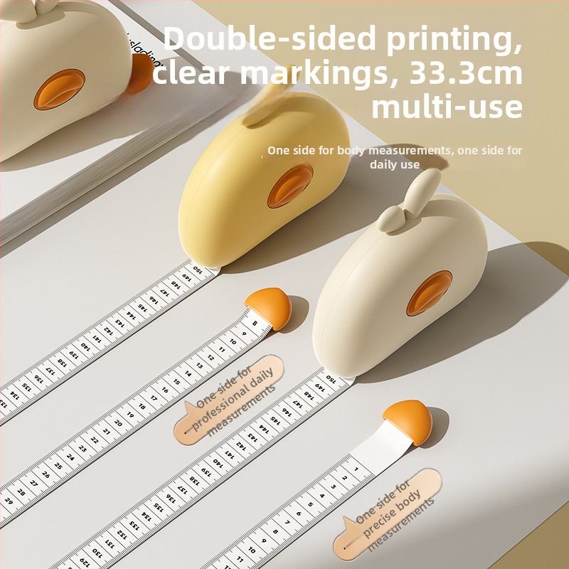 DIY hordozható mérőszalag automatikus visszahúzódó mágneses derék mérésre, testméretekhez (mellkas, kar kerület) és varráshoz, 150 cm-ig