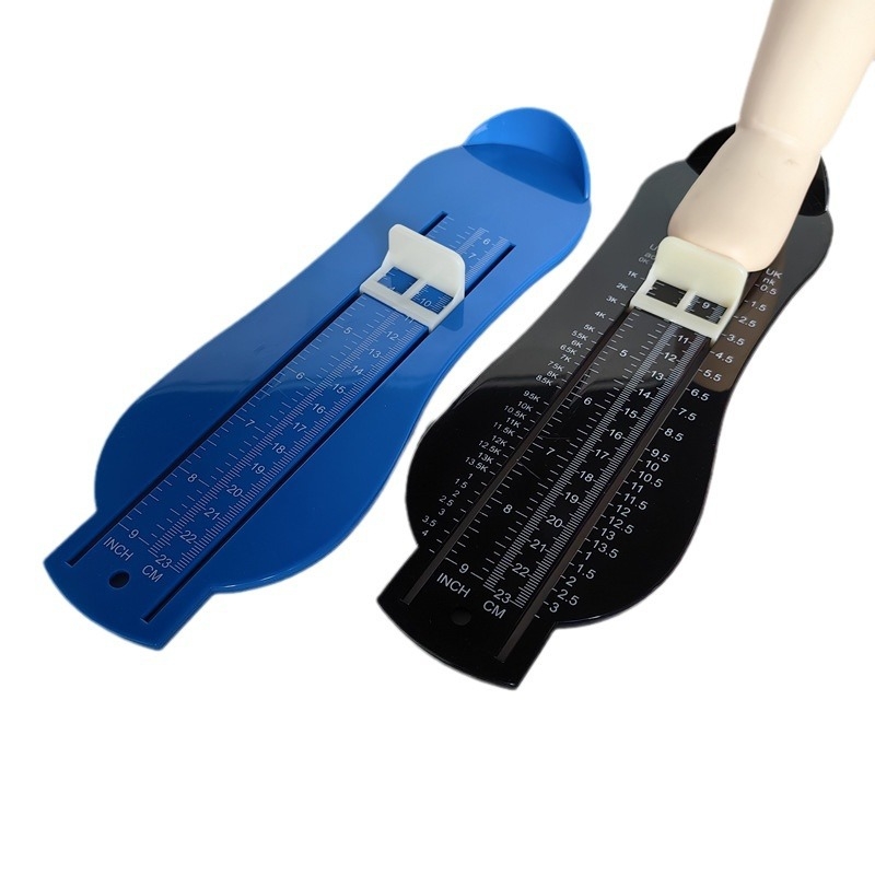 Proširena verzija mjernog uređaja za dječje stopala, ABS plastika, za dob 1–12 godina, pojedinačno pakiranje, bez marke.