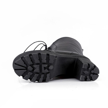 Martin csizmák műanyag PU felsőrésszel, gumitalppal, kerek orr, vast sarok, magas szár