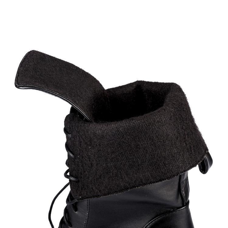 Martin csizmák műanyag PU felsőrésszel, gumitalppal, kerek orr, vast sarok, magas szár