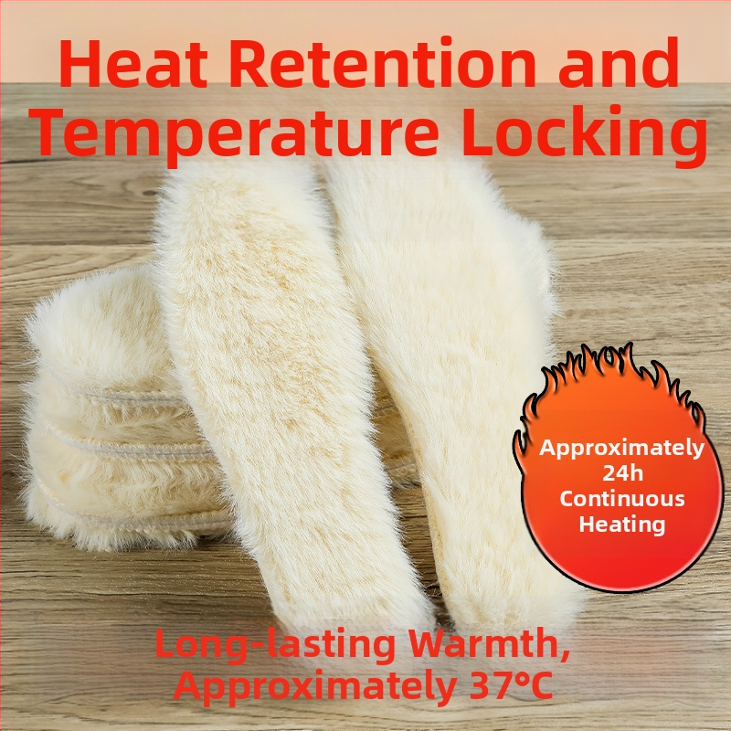 Unisex zimné vložky do topánok z imitovanej vlneny s hrubou umelou zajačou srsťou, absorbuje pot, deodorizačný efekt, mäkká podrážka