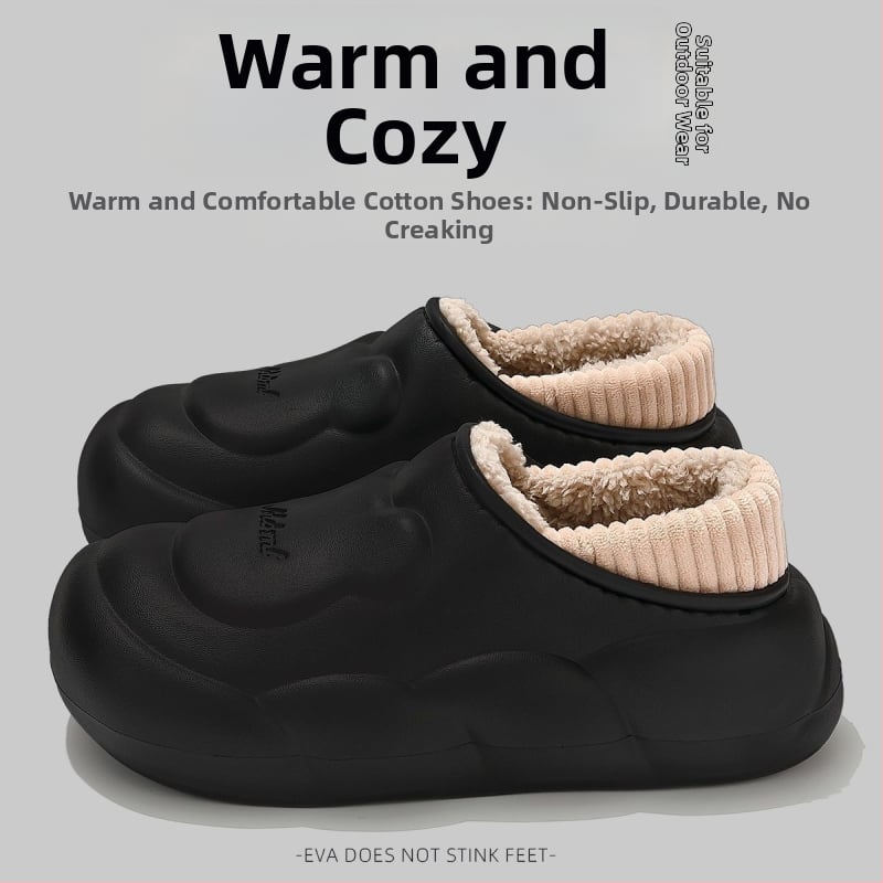 Vodootporne EVA zimske papuče s petom – za unutarnju i vanjsku upotrebu, protuklizne, održavaju toplinu (gornji dio EVA i potplat EVA)