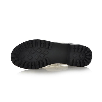 Lolita cosplay cipele s vezanjem, dizajn u blok boja, srednji pet; gornji dio od reciklirane kože, potplat od gume, unutrašnjost PU, britanski stil.