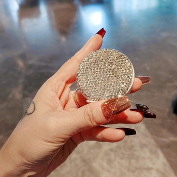 Bandă de măsurat mini, încrustată cu diamante, portabilă, cu măsurători pentru talie, șolduri și bust, corp din plastic, model 00000, utilizări multiple