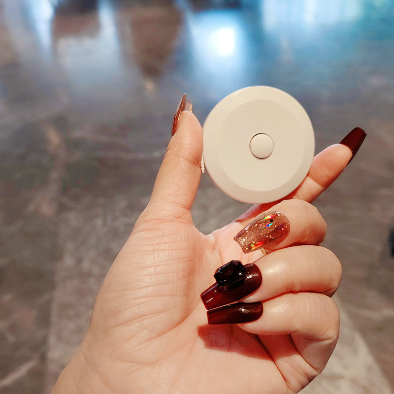 Bandă de măsurat mini, încrustată cu diamante, portabilă, cu măsurători pentru talie, șolduri și bust, corp din plastic, model 00000, utilizări multiple