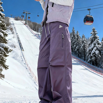 Pantaloni de schi cu căptușeală de fleece, rezistenți la vânt și impermeabili pentru drumeții în aer liber (căptușeală de fleece, rezistenți la vânt, impermeabili, drumeții în aer liber, bărbați adulți)