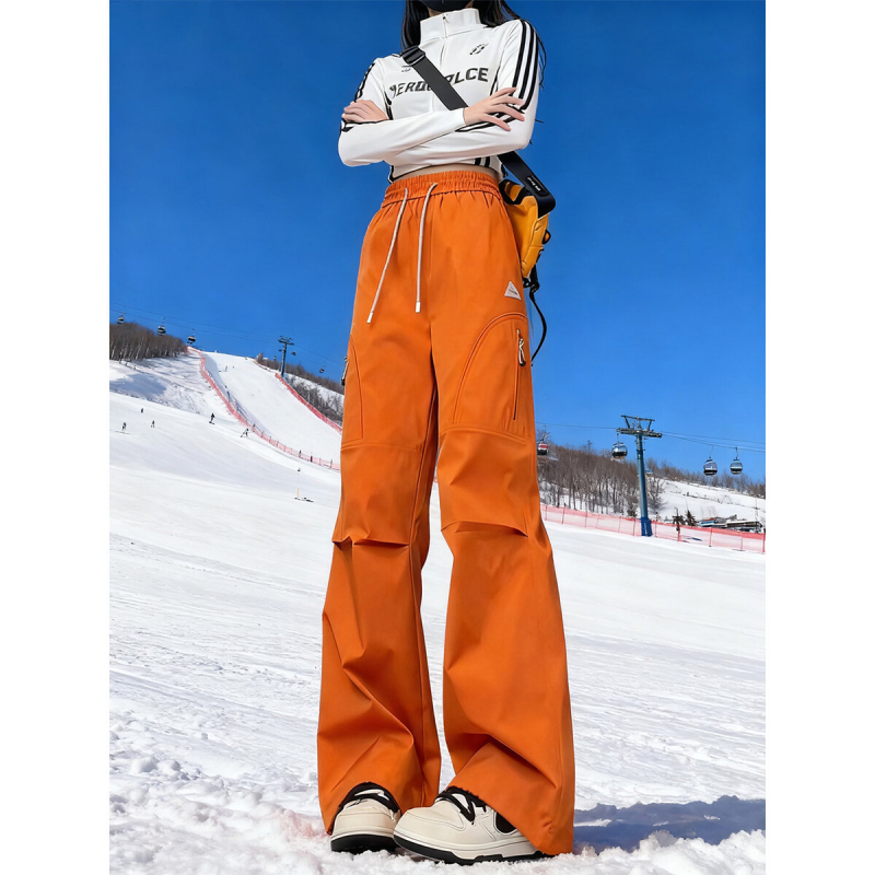 Pantaloni de schi cu căptușeală de fleece, rezistenți la vânt și impermeabili pentru drumeții în aer liber (căptușeală de fleece, rezistenți la vânt, impermeabili, drumeții în aer liber, bărbați adulți)