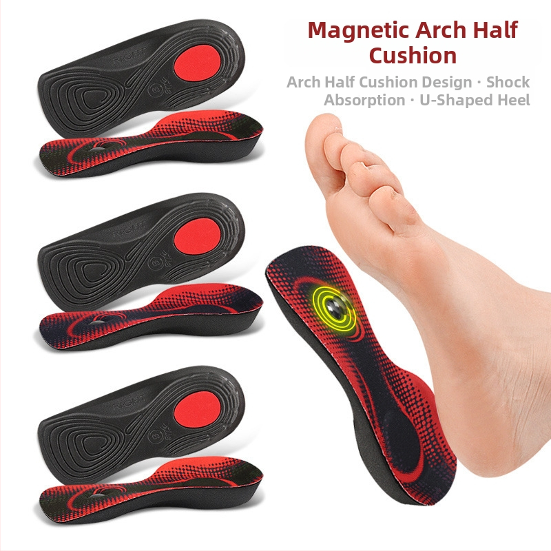 EVA magnetická klenba čiastočná vložka pre ploché nohy a nohy v tvare X/O – ortopedická stielka s magnetickou pätou