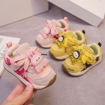 Adidași unisex pentru copii mici, partea superioară din piele artificială respirabilă, pentru iarnă, model desen animat, vârsta 12–36 luni