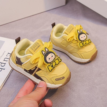 Adidași unisex pentru copii mici, partea superioară din piele artificială respirabilă, pentru iarnă, model desen animat, vârsta 12–36 luni