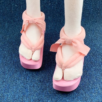 Cosplay σαγιονάρες Demon Slayer – PU επάνω, στρογγυλή μύτη, καουτσούκ σόλα, ιαπωνικό στυλ, μεσαίο ύψος τακουνιού 3–5 εκ