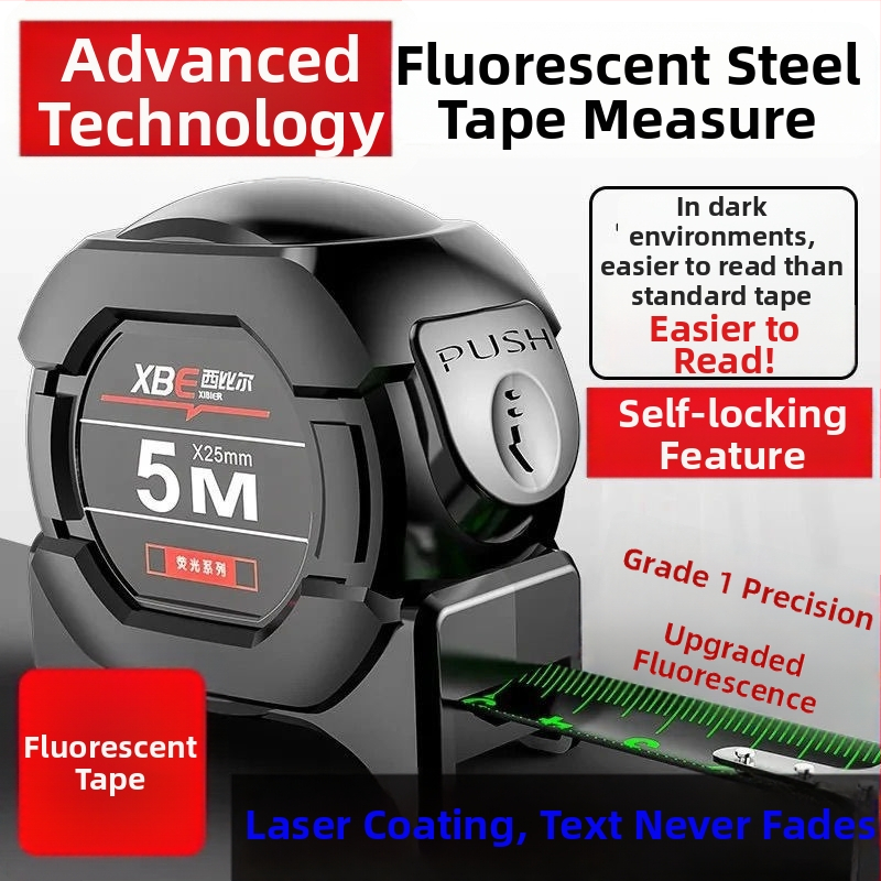 Oceľová meracia páska so svetelným efektom, model YGJC, rozsah 1000, značka Zhiqiu