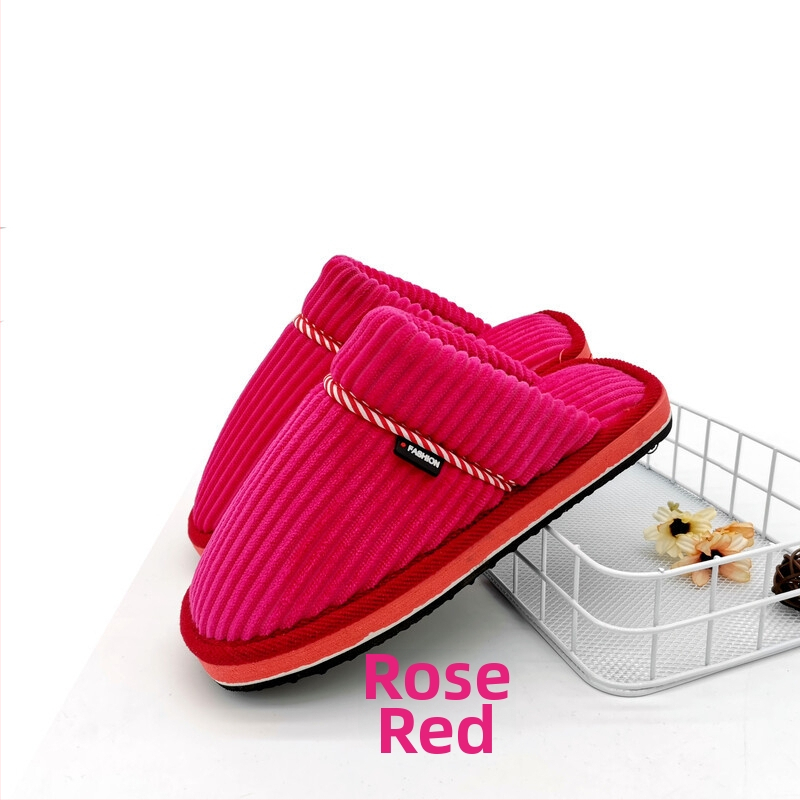 Unisex bavlnené domáce papuče, hrubšia teplá protišmyková pena na podrážke, papuče s prstami, pre páry