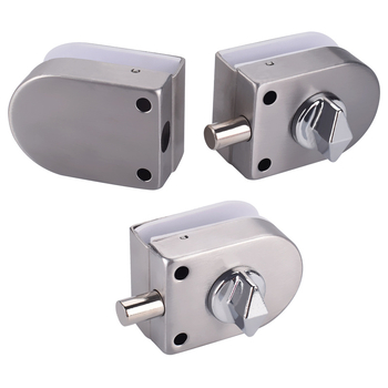 East Worster DT-021/022B edzett üveg ajtózár keret nélküli üvegajtókhoz, anyag: hideg hengerelt acél, stílus: modern egyszerűség