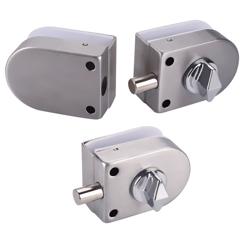 East Worster DT-021/022B edzett üveg ajtózár keret nélküli üvegajtókhoz, anyag: hideg hengerelt acél, stílus: modern egyszerűség