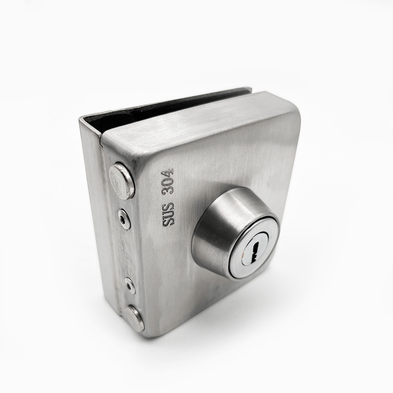 Négyszögletes üvegajtózár, 304 rozsdamentes acélból, üvegajtókhoz, modern minimalist design