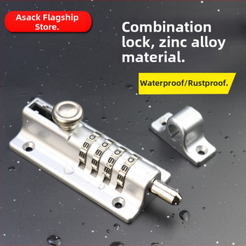 HD09 Jelszós zár külső fa ajtókhoz, rozsdamentes acél és cinkötvözet, JINHAO