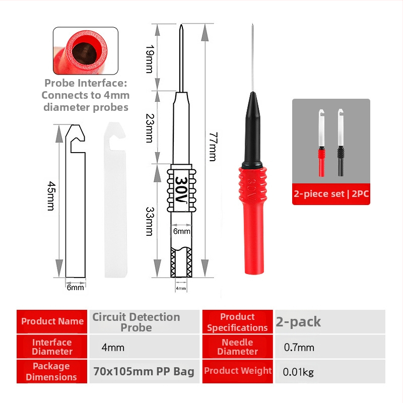 Musen Hall autóvillamossági körök tesztelő probe univerzális hosszabbító hegylek a multiméterhez