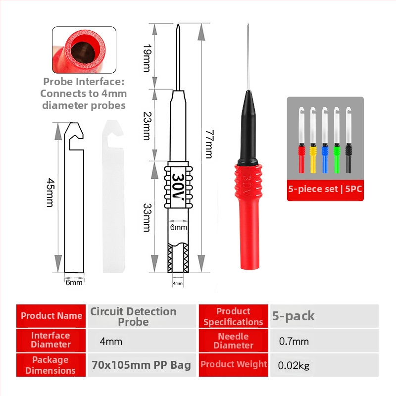 Musen Hall autóvillamossági körök tesztelő probe univerzális hosszabbító hegylek a multiméterhez