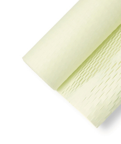 Ajándékcsomagoló papír esküvői csokrokhoz, Kraft papír nyomtatással, méhsejt-textúra, márka yohpack, 80 g/m².