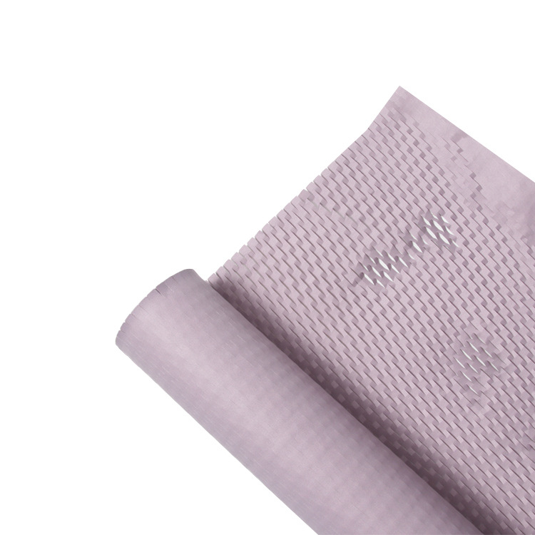 Ajándékcsomagoló papír esküvői csokrokhoz, Kraft papír nyomtatással, méhsejt-textúra, márka yohpack, 80 g/m².