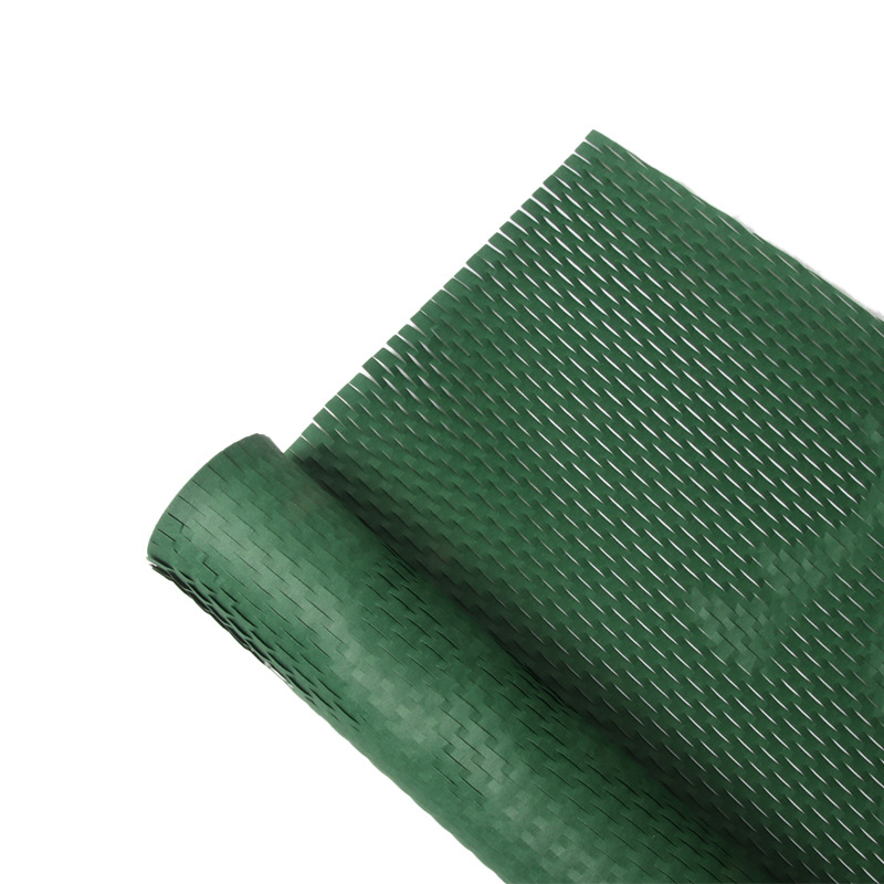 Ajándékcsomagoló papír esküvői csokrokhoz, Kraft papír nyomtatással, méhsejt-textúra, márka yohpack, 80 g/m².