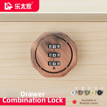 Fiók- és szekrényzár dupla ajtós szekrényekhez – cink ötvözet, modell Toggle Lock, márka Le Tai's Home, modern és egyszerű stílus