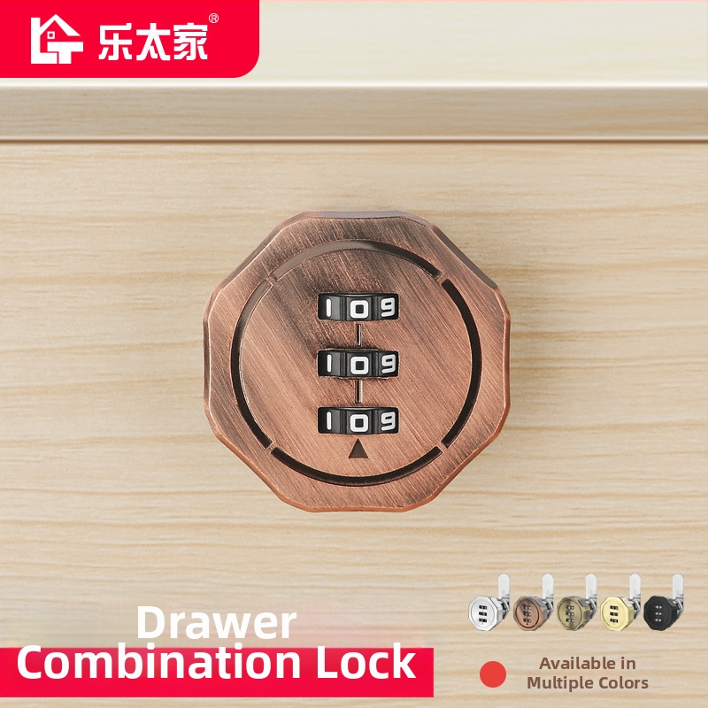 Fiók- és szekrényzár dupla ajtós szekrényekhez – cink ötvözet, modell Toggle Lock, márka Le Tai's Home, modern és egyszerű stílus