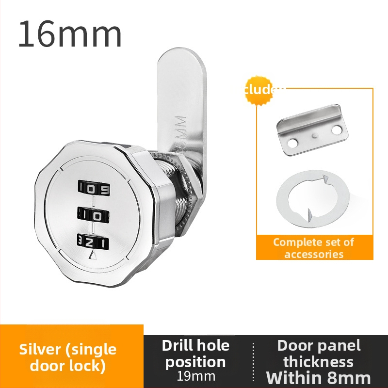 Fiók- és szekrényzár dupla ajtós szekrényekhez – cink ötvözet, modell Toggle Lock, márka Le Tai's Home, modern és egyszerű stílus