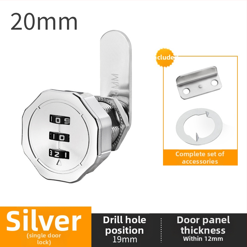 Fiók- és szekrényzár dupla ajtós szekrényekhez – cink ötvözet, modell Toggle Lock, márka Le Tai's Home, modern és egyszerű stílus