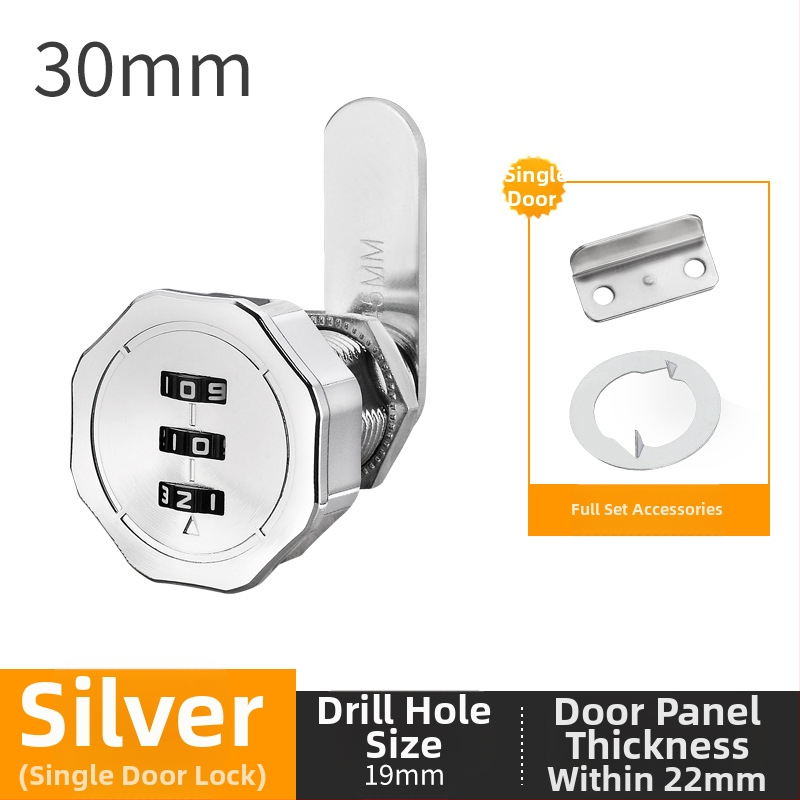 Fiók- és szekrényzár dupla ajtós szekrényekhez – cink ötvözet, modell Toggle Lock, márka Le Tai's Home, modern és egyszerű stílus