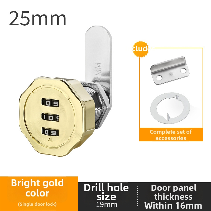 Fiók- és szekrényzár dupla ajtós szekrényekhez – cink ötvözet, modell Toggle Lock, márka Le Tai's Home, modern és egyszerű stílus