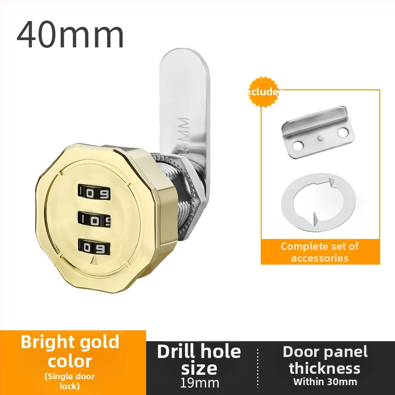 Fiók- és szekrényzár dupla ajtós szekrényekhez – cink ötvözet, modell Toggle Lock, márka Le Tai's Home, modern és egyszerű stílus