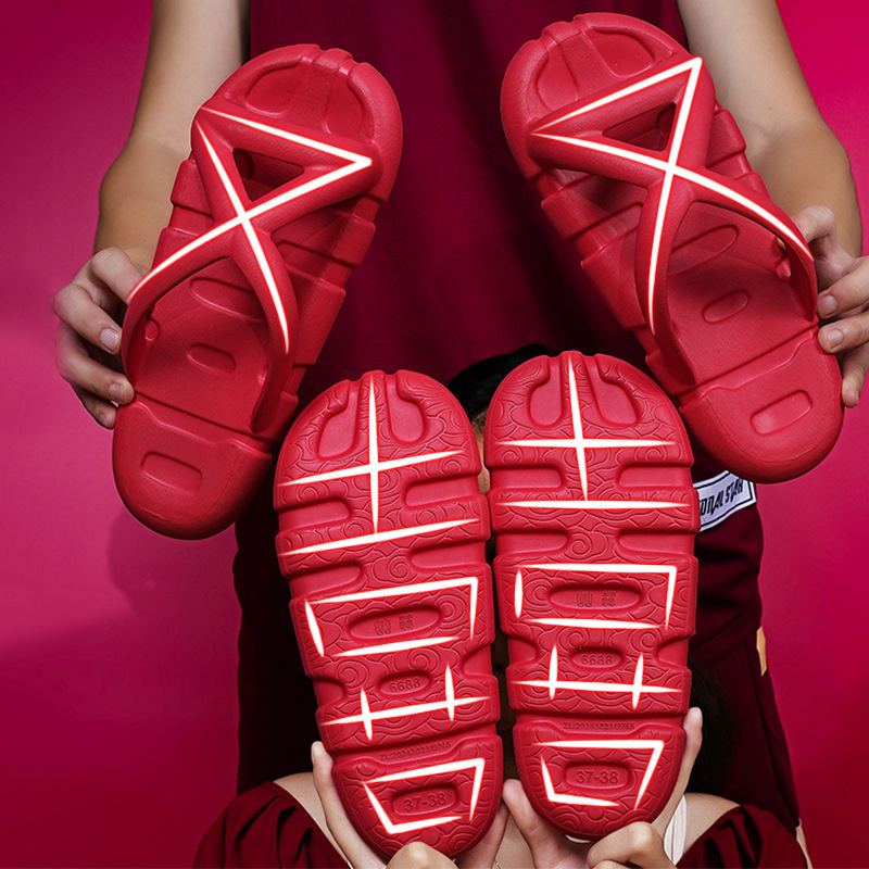 Unisex EVA papuče za parove, prozračni gornji dio od tkanine, injekcijski odliveni đon, debljina 1.5–3.5 cm, kućna obuća