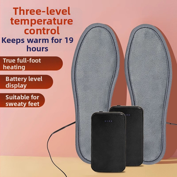 Unisex grijani ulošci za cipele, USB punjenje, s flis presvlakom, za vanjsku upotrebu zimi