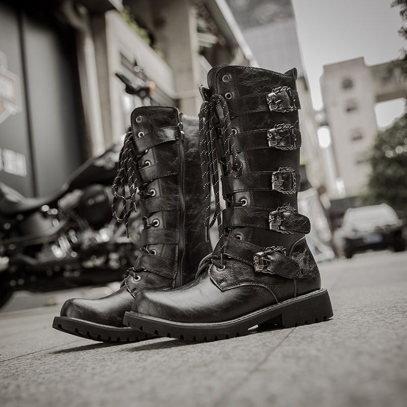 Muške Martin čizme visokog kroja s bočnim zatvaračem — zimski model, PU gornji dio, gumena potplata, mrežasta unutarnja podstava