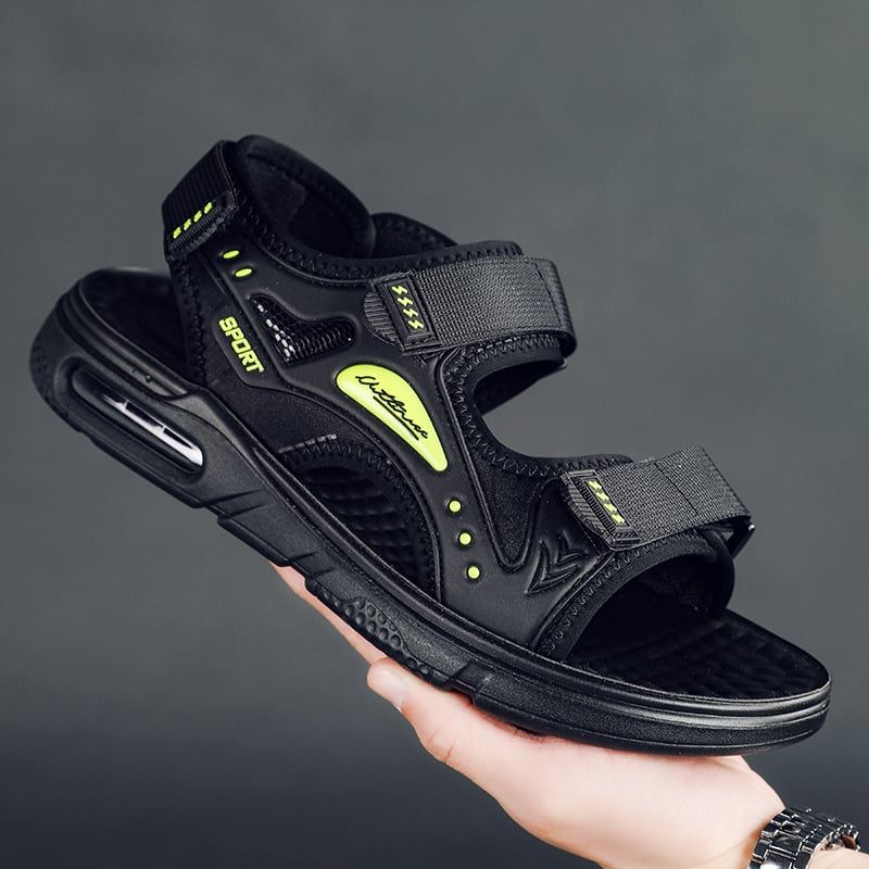 Muške mrežaste sandale za plažu s potplatom od poliuretana, prozračne i vodootporne, zatvaranje na Velcro, otvorenom prstu