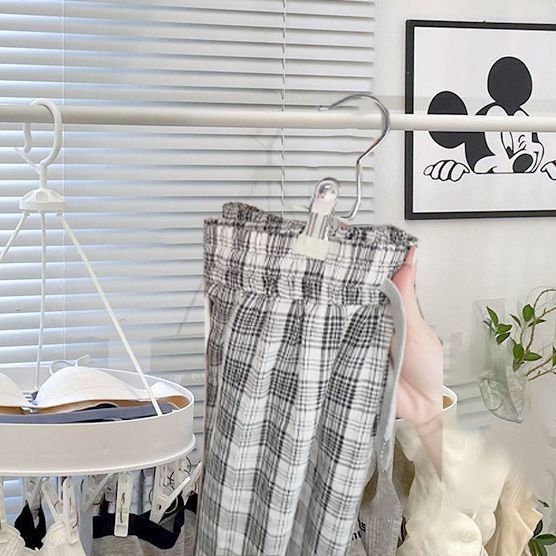 Подов сушилник за дрехи с множество щипки, регулируем и сгъваем, пластмасов