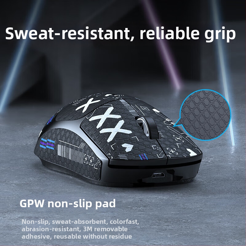 GPW1/2 γενιάς ποντικιού παιχνιδιών – αντιολισθητικό, ανθεκτικό στον ιδρώτα, άνετη αφή, αποσπώμενη κόλλα 3M