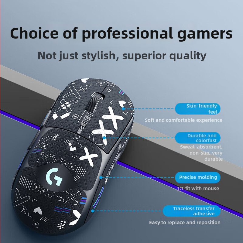 GPW1/2 γενιάς ποντικιού παιχνιδιών – αντιολισθητικό, ανθεκτικό στον ιδρώτα, άνετη αφή, αποσπώμενη κόλλα 3M