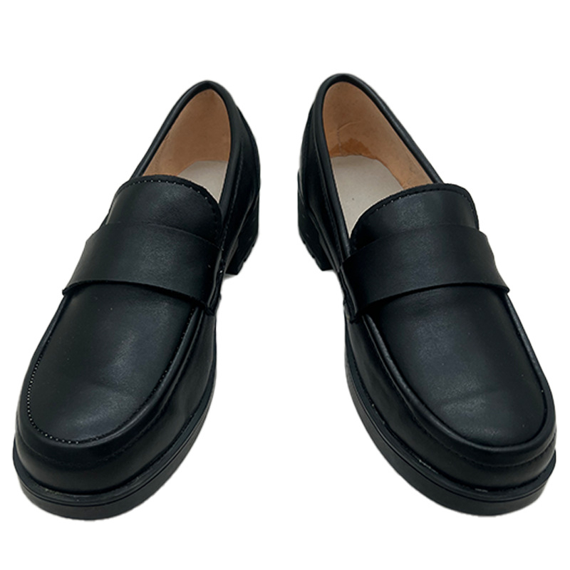 Pantofi cosplay pentru fete – vârf rotund, microfibră, talpă din cauciuc, toc mic 1–3 cm, toc gros