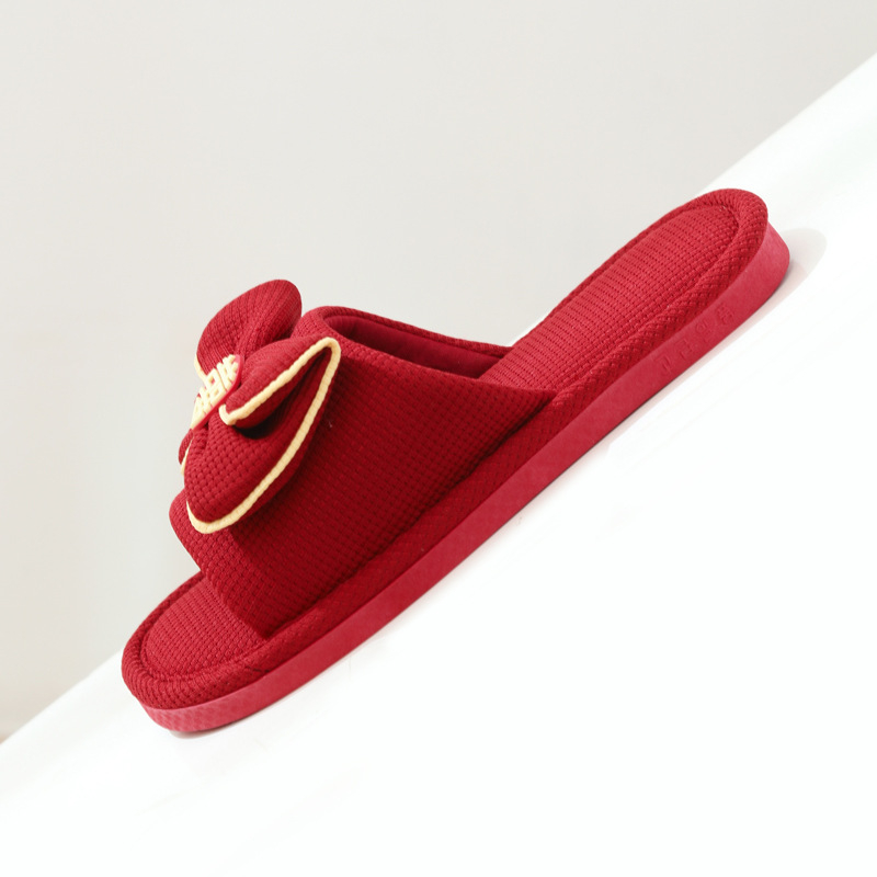 Vjenčane papuče za parove – unutarnje, s protukliznom PVC sole i gornjim dijelom od platna (ljeto, proljeće, jesen)