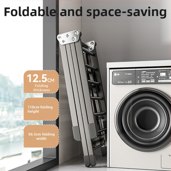 Voľne stojaci vešiak na sušenie bielizne, hliníková zliatina, skladací, tvar krídla, moderný minimalistický štýl