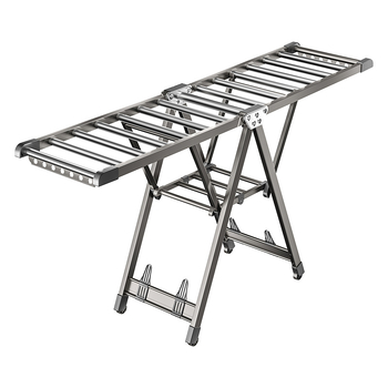 Свободностоящ сушилник за дрехи, алуминиев сплав, сгъваем, крилообразен дизайн, модерен стил